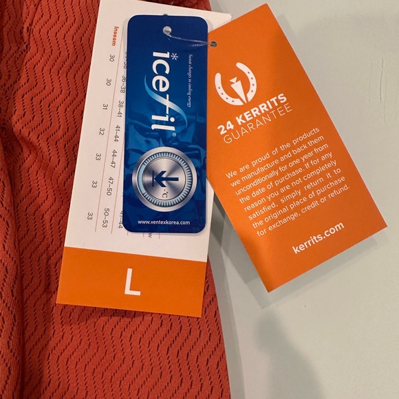 KERRITS COOLTEK SLEEVELESS SHIRT PAPAYAWAVE LARGE - Picture 2 of 3